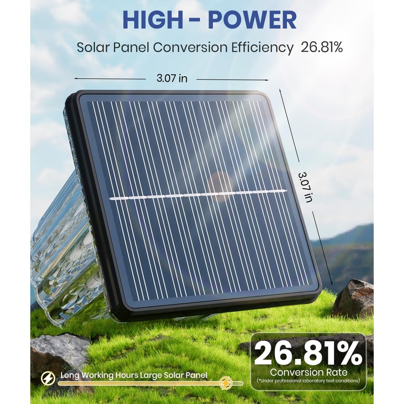 Super Bright Solar Outdoor Lights for Pathway Powered 2 Pack,Adjustable