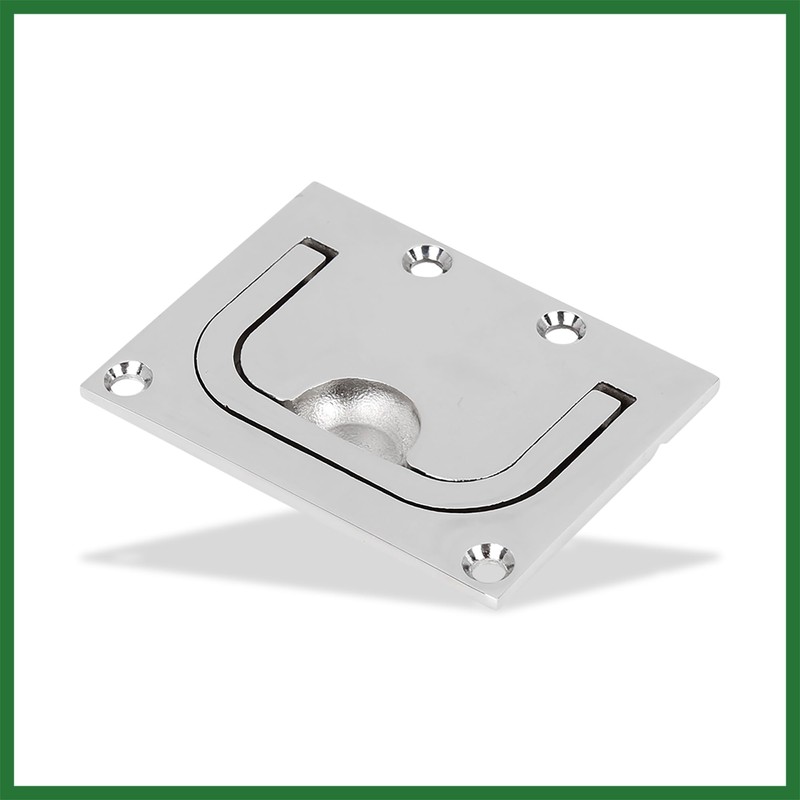 Motoforti 76x57mm Boat Floor Locker Hatch Lift Flush Ring Pull