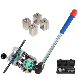 Yoursme Brake Line Flaring Tool Kit - 45 Degree SAE Double Bubble Single Flare Tool for 3/16", 1/4", 5/16”, 3/8”Lines | Professional Flaring Tool Kit for Leak-Free DIY Brake & Fuel Line Repair