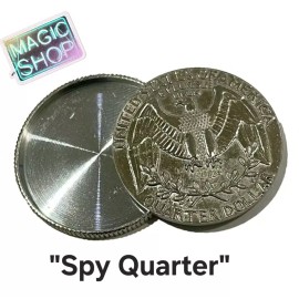 Unbranded Magic Trick Spy Quarter Hallow Coin Magicians Prop T1