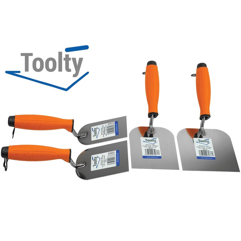 Toolty Stainless Steel Margin Trowel, Wall Putty Trowel, Plastering Trowel,