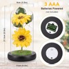 Sunflower Gifts For Women Sunflowers Artificial Flowers In Glass Dome