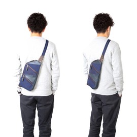 Mustache BBB-4667 Men's Body Bag, One Shoulder, navy