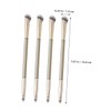Outanaya 4Pcs Dual Ended Makeup Brushes for Liquid Blending Buffing