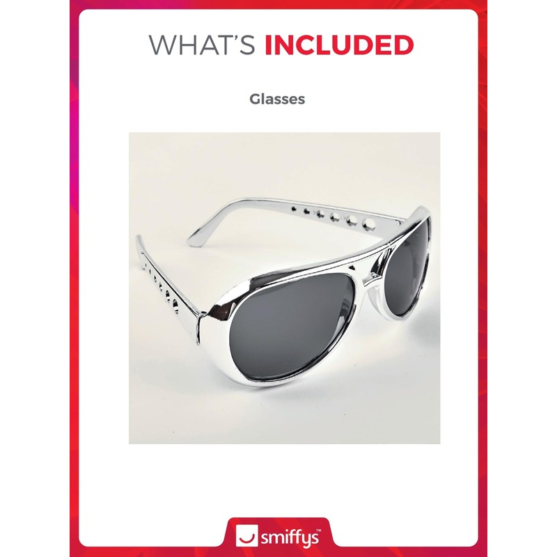 Elvis Glasses Silver