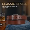 Buffway Men's Leather Belt,1.5" Handcrafted Top-Grain Leather – Durable,Comfortable,Suitable for