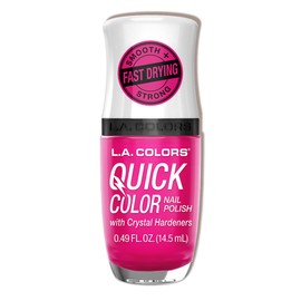 L.A. COLORS Quick Color Nail Polish with Crystal Hardeners, Positivity CNL655