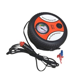 PACKOVE 12v Mini Air Compressor Pump for Car Tires Portable Inflator Nozzles Cylinder Motor for Home and Vehicle Use