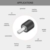 sourcing map 8pcs M4 Vibration and Damper Holder Rubber with