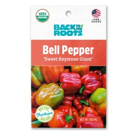 Back to the Roots - 100% Organic Seed Packet - Bell Pepper 'Sweet Keystone Giant' 140mg