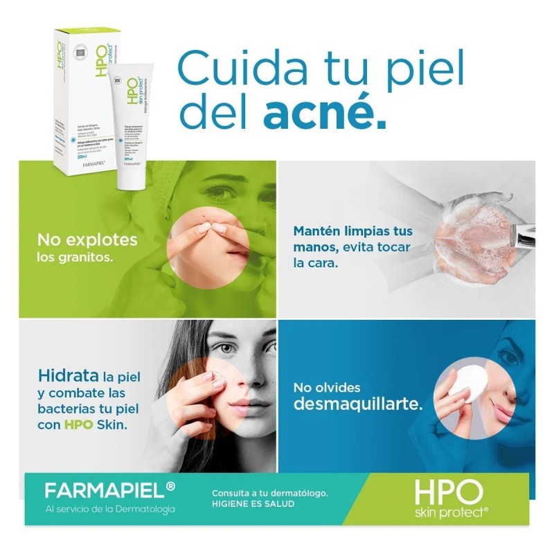Hidrogel Antibacteriano Piel Grasa Tratamiento Acné Hpo 30ml