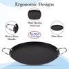 Alpine Cuisine Nonstick Round Comal Griddle 11-Inch - Black Carbon