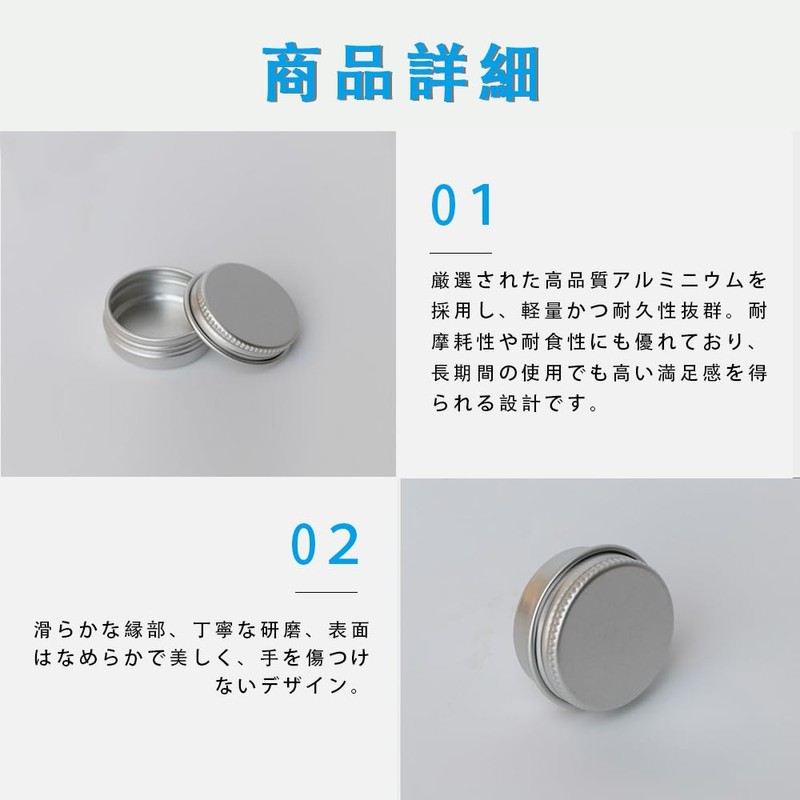 LKCCTK Aluminum Can Divider Containers, 10ml, Set of 24 with