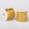 16.5FT Gold Dot Chains Roll, 2MM 18K Gold Plated Brass