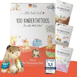lila liebt dich 100 Particularly Skin-friendly Tattoos for Sticking, Children's Birthday Party Favours, Wedding Children // Made in Germany
