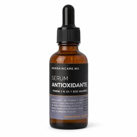 30 ml Sérum Facial Antioxidante PRO para Hombre con Vitamina C y Ácido Hialurónico vegetal | Hidratación, Firmeza y Piel Saludable