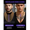 Richsteel Men's Necklace Chain, Gold Cuban Link Chain for Men