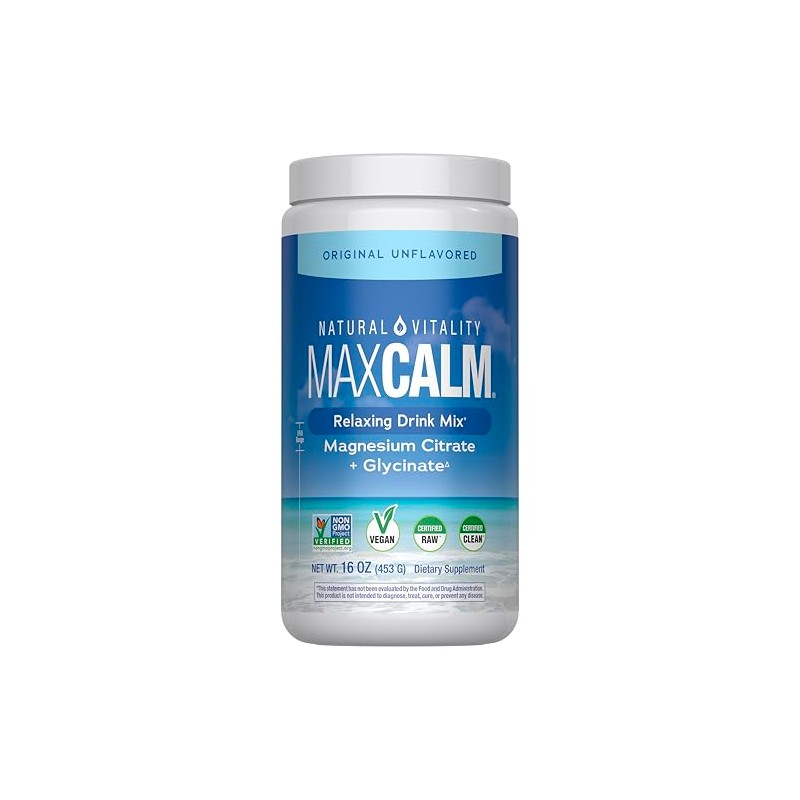 Natural Vitality Natural Calm Magnesium Anti Stress, Orignal, 16 oz