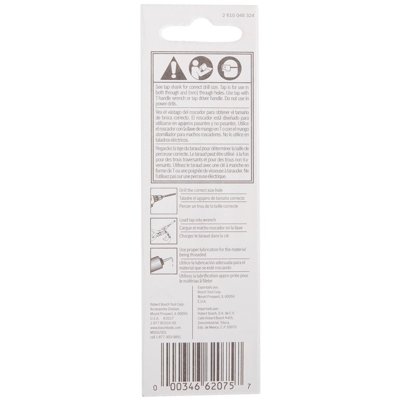 BOSCH BPT14F20 1/4 In. - 20 High-Carbon Steel Fractional Plug