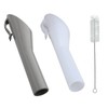 2Pcs Fuel Funnel, Diesel Funnel with A Brush, Capless Plastic