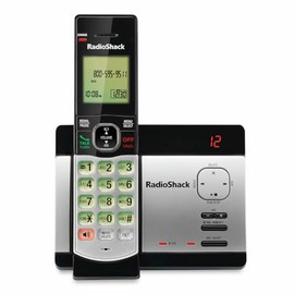 RadioShack Teléfono Fijo Inalámbrico | Identificador de Llamadas | Plata