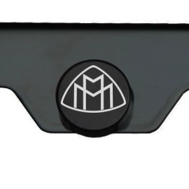 KA Black Chrome Maybach Logo Laser Engraved T304 StainlessSteel License Plate Frame