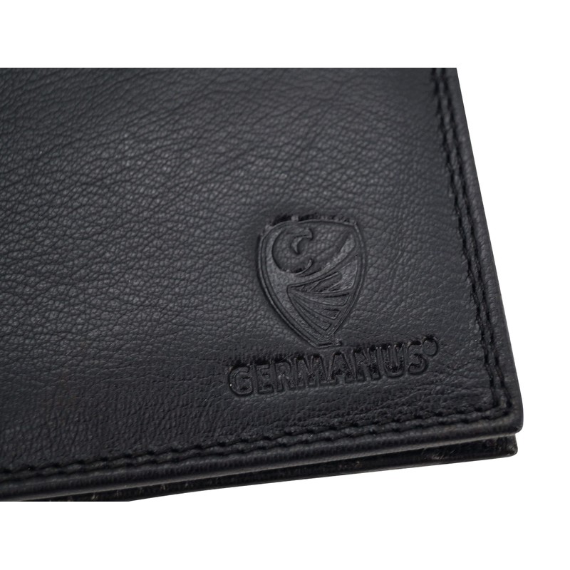 GERMANUS Max Leather Wallet, black, Classic