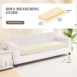 Magic Sofa Covers Sectional Couch Covers for Sofa, Soft Cushion Covers, Wear Resistant Stretchy Covers for Pet, Anti Slip Furniture Protector Sofa Slipcovers with Elastic Bottom