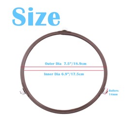 7.5 Inch Microwave Oven Turntable Ring Rotating Ring Roller Middle Glass Plate Tray Support Holder Replacement Inner Ring Roller Support Wheel Ring