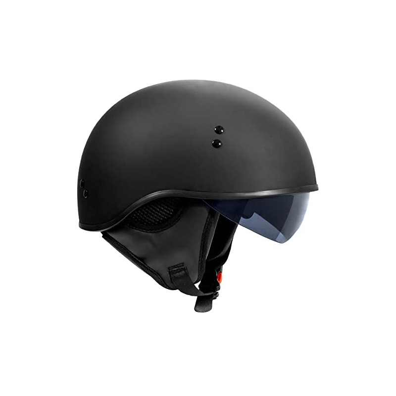 TORC T59 Motorcycle Half Helmet with Magnetic Buckle DOT Approved