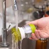 Soap Dispensing Kitchen Brush with Storage Stand Holder