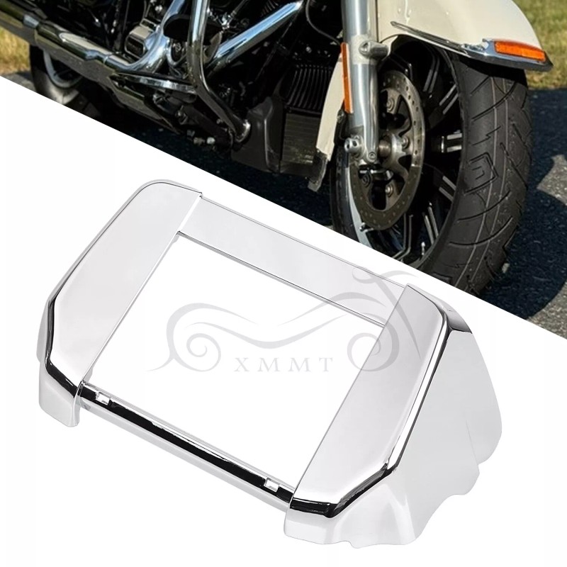 Unbranded Chrome Oil Cooler Surround Cover For Harley Road King