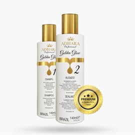 Adhara Professional Brazilian Keratin Hair Straightening Kit | Salon-Quality Smoothing System | Permanent Treatment for Smooth, Frizz-Free Hair | At-Home Use | Enough for 2-3 Full Treatments