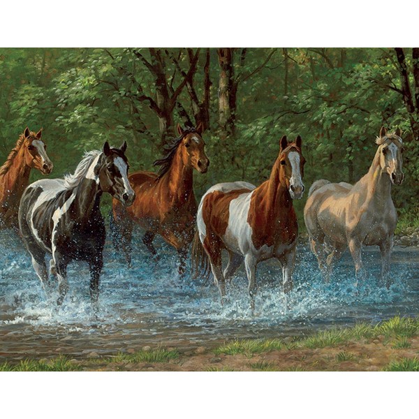 Springbok Puzzle to Remember - Alzheimer & Dementia Activity - 36 Piece Jigsaw Puzzle Summer Creek - Made in USA