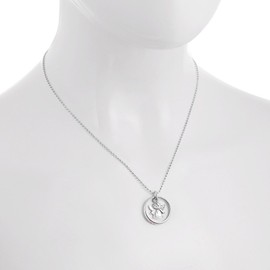 fish Children's Necklace Girls Christening Necklace Sterling Silver 925 Christening Ring Pink Jewellery Case Birth Gift, Glass, No Gemstone