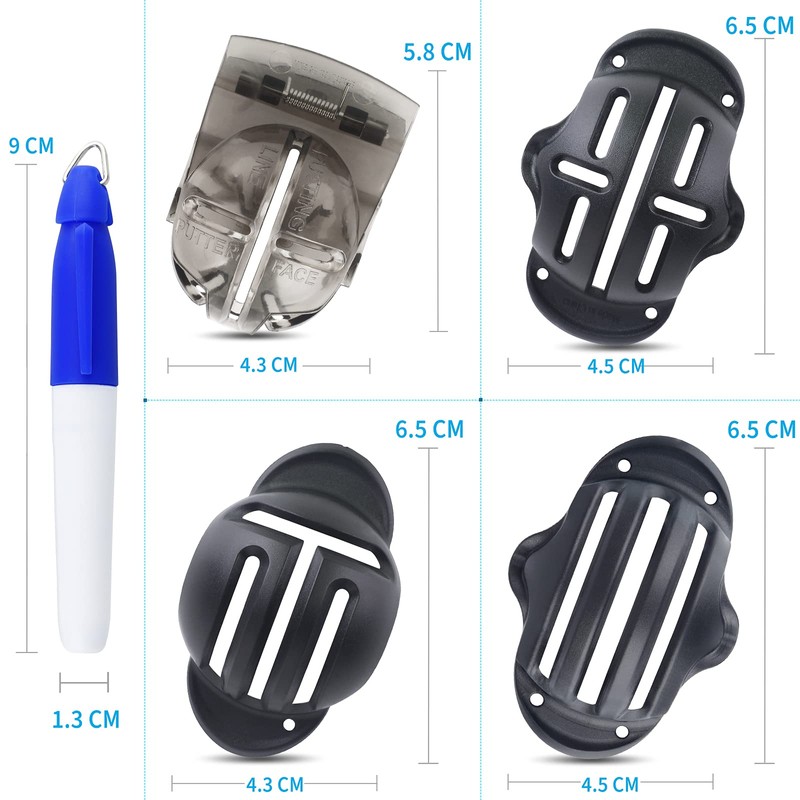 Uniclife 4 PCS Golf Ball Liner Template Golf Alignment Kit