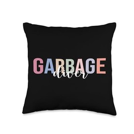Garbage Diver Dumpster Diving Trash Picker Throw Pillow