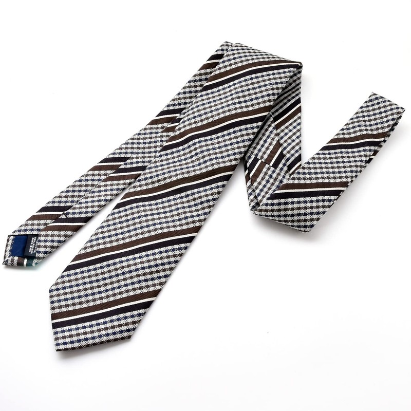 MICHI CORONDON Brand Necktie, Made in Japan, Italian Fabric, Silk,