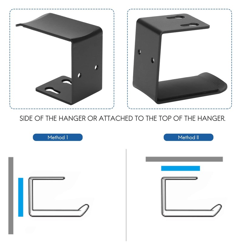 Aswalling 4Pack Headphone Hanger Under Desk Hook Holder Wall Mount,