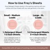 FREY Naturally Scented Dryer Sheets - Fabric Softener for Soft,