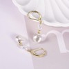 TTPSRY Ohrringe für Frauen Mode 14k Perlen Ohrringe 925 Sterling