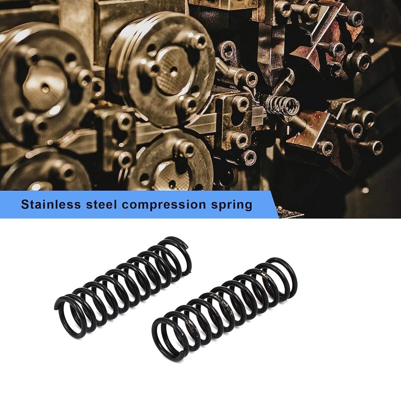 TOP-VIGOR 10Pcs Compression Spring, 1.2mm Wire Dia, 10mm OD, 30mm