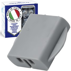Dishwasher Upper Basket Guide Plug with Original Code 768610309 for Smeg 481290508684 for Whirlpool 1330057941 for Franke 793004 for Gorenje - MADE IN ITALY - MONTERAL
