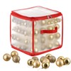 THE TWIDDLERS - Christmas Baubles Storage Box with Movable Inserts