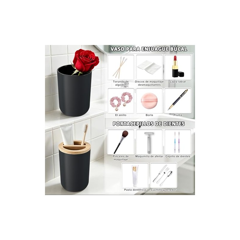 Juego de 4 Accesorios de Baño ModernoAccesorios De Baño