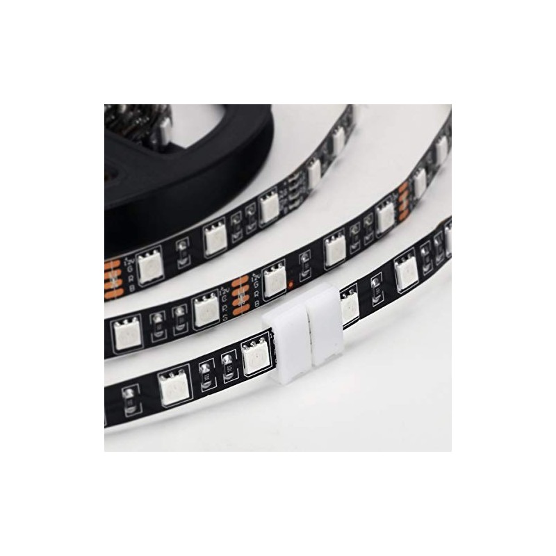 WENHSIN 10Packs 4-Pin RGB LED Light Strip Connectors 10mm Unwired