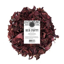 Saint Terra Dried Red Poppy Petals, 1.5 Ounces
