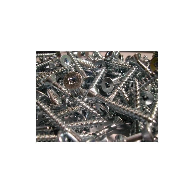 Square Drive Screws 1-1/2" x #10 Countersunk BZP (200 Pack)