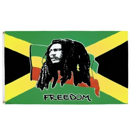 AZ FLAG - Bob Marley Flag 3' x 5' - Rasta Jamaica flags 90 x 150 cm - Banner 3x5 ft - Drapeau Bob Marley