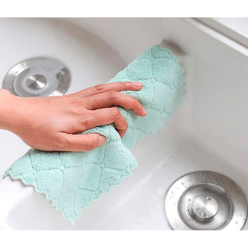 12PCS Kitchen Cloth Dish Towels, Premium Dishcloths, Super Absorbent Dishtowels,